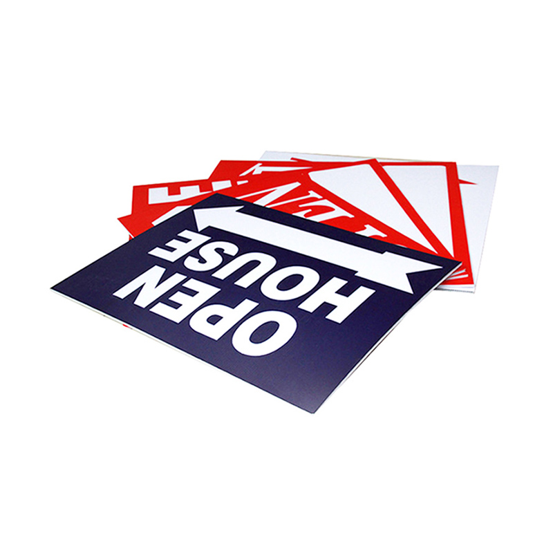 Advertising Plastic Coroplast Custom Yard Sign with Stake